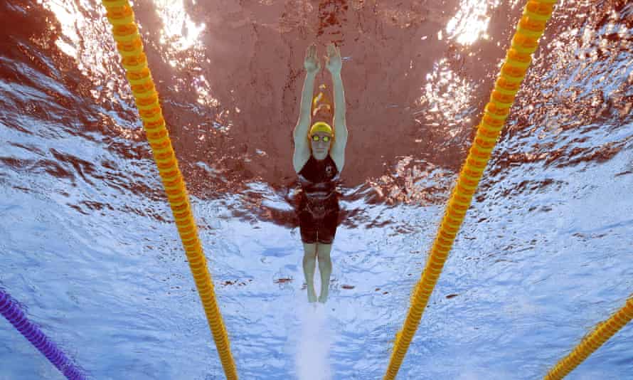 Cate Campbell in the women’s 4x100m freestyle relay final.
