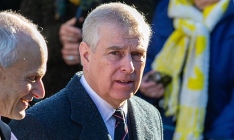 Prince Andrew on 19 January 2020.