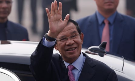 The Cambodian prime minister, Hun Sen