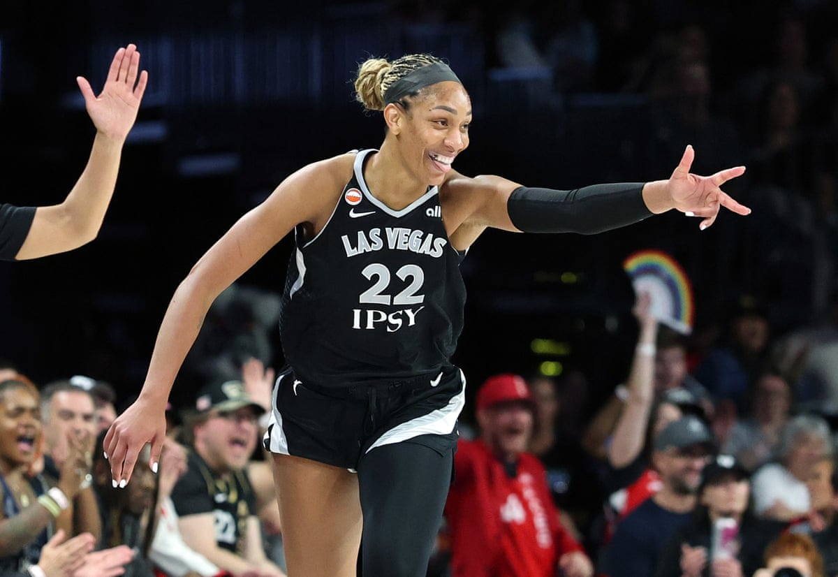 A'ja Wilson playing for the Las Vegas Aces during the 2026 WNBA season