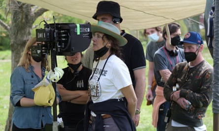 ‘Full of iron but with a butterfly touch’ Miller on set.