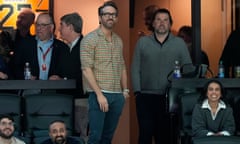 Ryan Reynolds attending an Ottawa Senators game earlier this season
