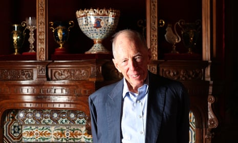 Jacob Rothschild in the Smoking Room at Waddesdon Manor, his family’s ancestral home in  Buckinghamshire, 2019.