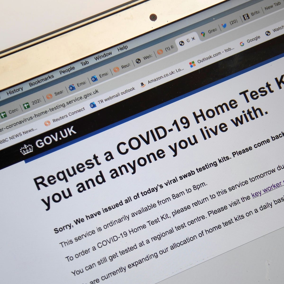 Uk Coronavirus Home Test Kits Run Out As Eligibility List Is Expanded Coronavirus Outbreak The Guardian