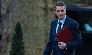 The defence secretary, Gavin Williamson.