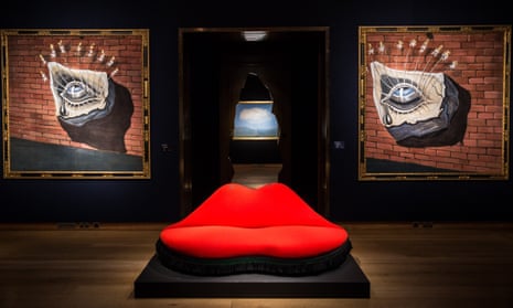 The Mae West Lips Sofa by Salvador Dali and Edward James.