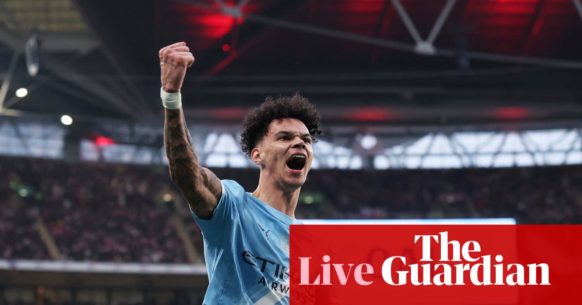 Arsenal 0-2 Manchester City: Carabao Cup final – live