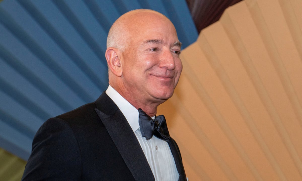 Jeff Bezos to sell $5bn of Amazon shares after stock hits record high | Jeff Bezos | The Guardian