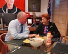 Australia politics live: Hanson pictured sharing sandwich-toaster steak dinner with Joyce after parliament as burqa stunt condemned