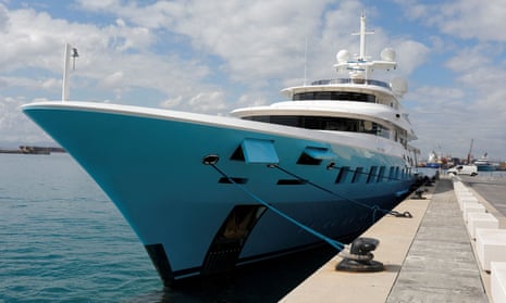 The Axioma superyacht has a swimming pool, a 3D cinema room, a gym and a jacuzzi.