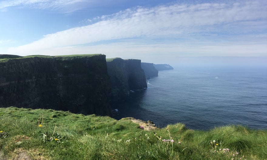 A tough climb up to the remarkable beauty of the Cliffs of Moher, County Clare.