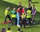 ‘Totally unacceptable’: Aberdeen player struck on head by seat thrown by own fans
