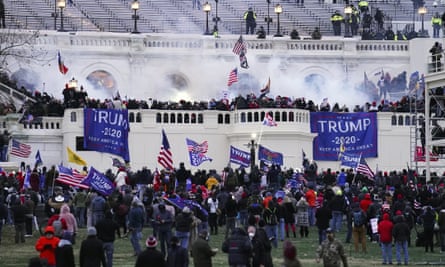The scene at the Capitol on 6 January 2021.