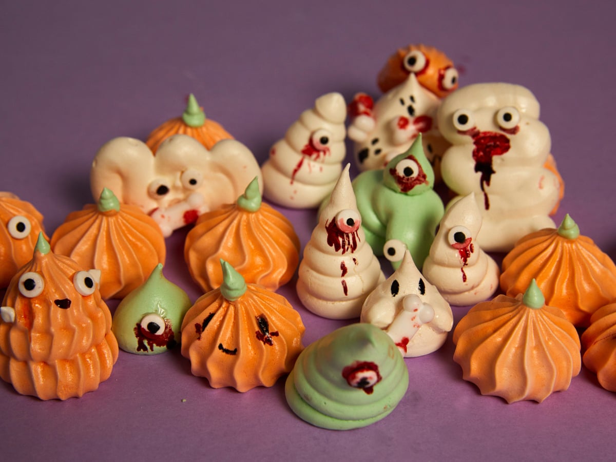 Kim Joy S Recipe For Ghost And Pumpkin Halloween Meringues Dessert The Guardian Kim Joy S Recipe For Ghost And Pumpkin Halloween Meringues Dessert The Guardian