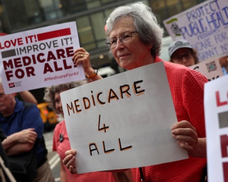 A Medicare protest.