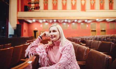 Ekaterina Kolotovkina, the head of a group of army spouses and wife of Maj. Gen. Andrei Kolotovkin, at the House of Officers, a military club, in Samara.