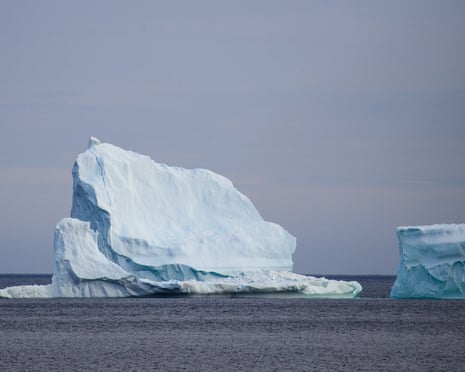 Icebergs off the coast of Canada