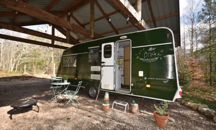 Tina the caravan, the Highlands, Scotland.