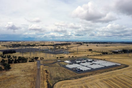 The Victorian Big Battery site operated by Neoen SA in Moorabool, Victoria, Australia