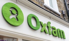 An Oxfam store sign.