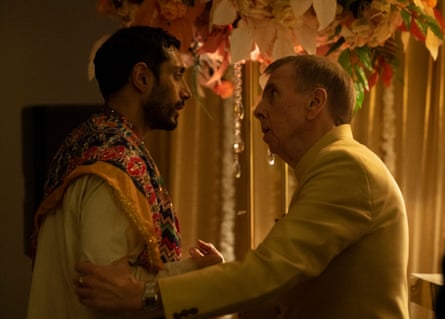 Riz Ahmed and Timothy Spall Ham it up.