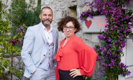 First Dates Hotel S6 Ep1 - Staff Outside Main Hotel Entrance