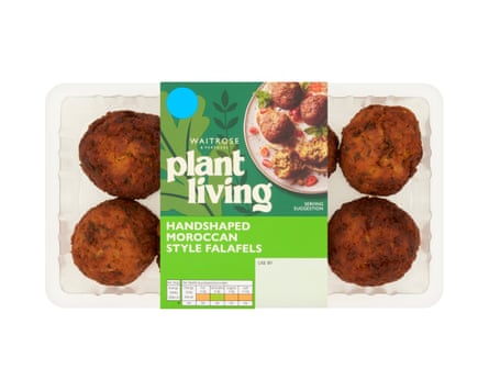 Waitrose Plant Living hand-shaped Moroccan style falafels