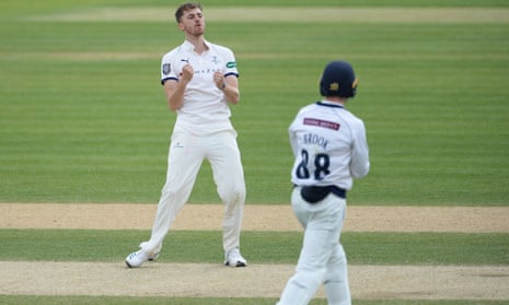Ben Coad picked up three quick wickets against Hampshire.
