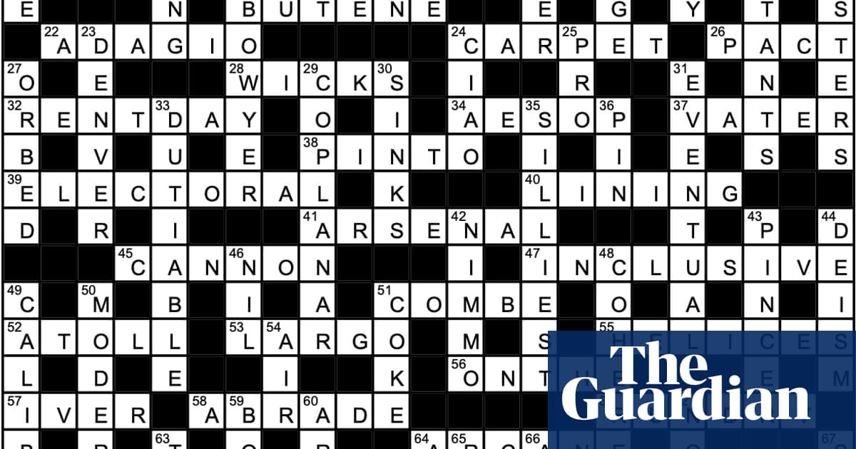 Annotated solutions for Prize 28,733 | Crosswords | The Guardian