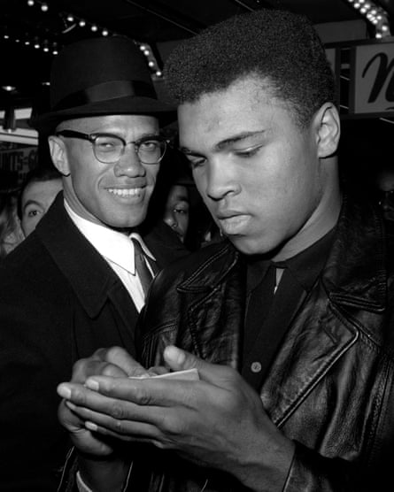 With Malcolm X in 1964, shortly after the world learned that Ali had joined the Nation of Islam.