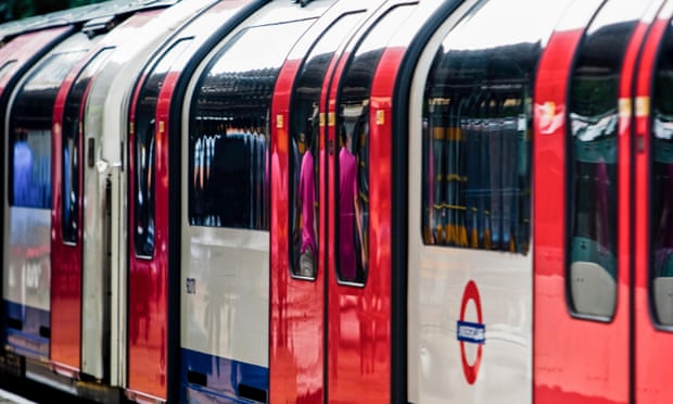Central Line train. Transport for London is likely to reduce Underground train services during the coronavirus outbreak.
