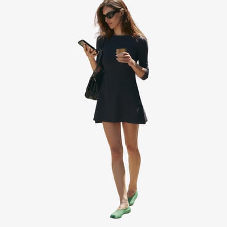 Zara short boat neck dress