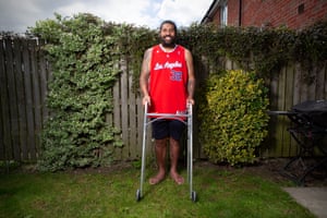 Mose Masoe suffered a serious spinal injury in January but straight after the operation he vowed to recover and took his first steps in May.