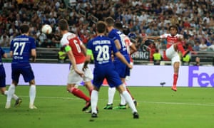 Alex Iwobi pulls a goal back for the Gunners with a fine finish.
