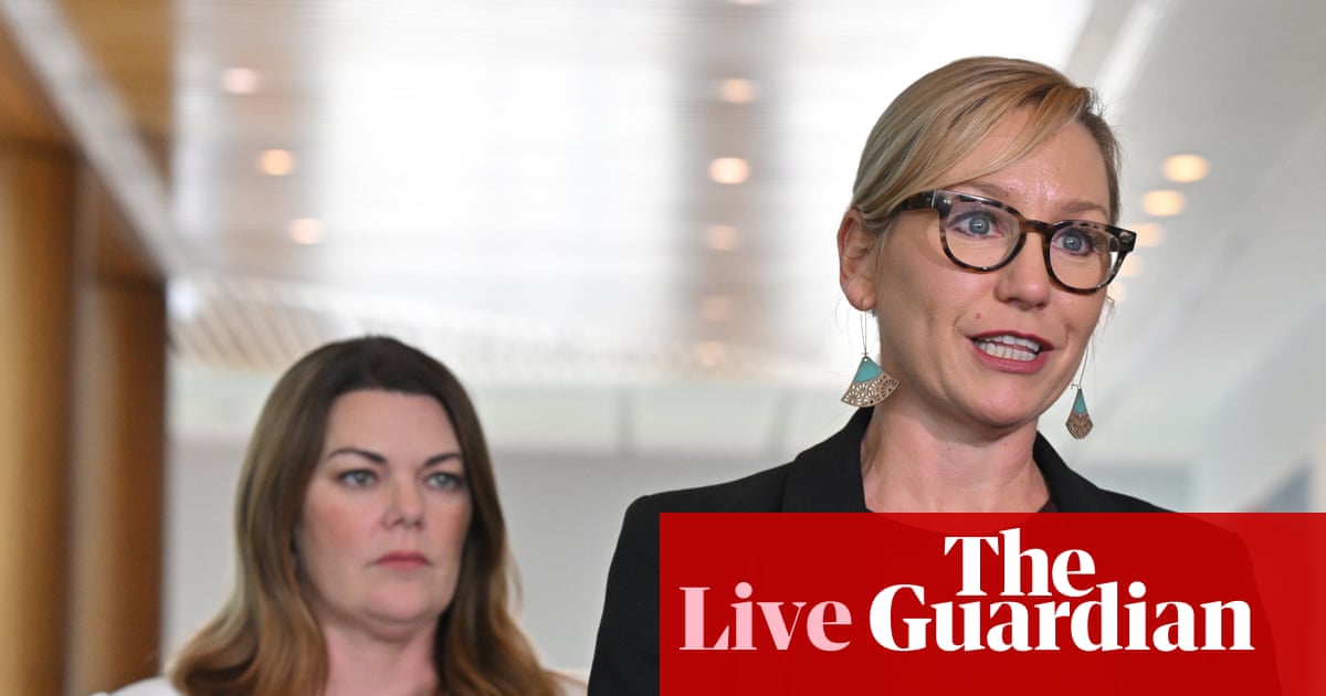 Australia politics live: Marles says ‘knives sharpening’ in Coalition as opposition targets climate and energy policy in question time