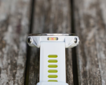 The LED torch in the top of the Garmin Forerunner 970.