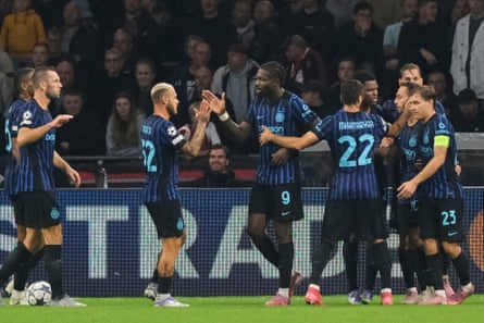 Marcus Thuram gets the plaudits after opening the scoring for Inter