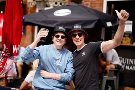 Oasis fans in Cardiff