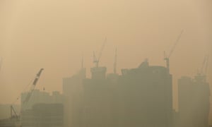 Bushfire smoke haze blankets Melbourne