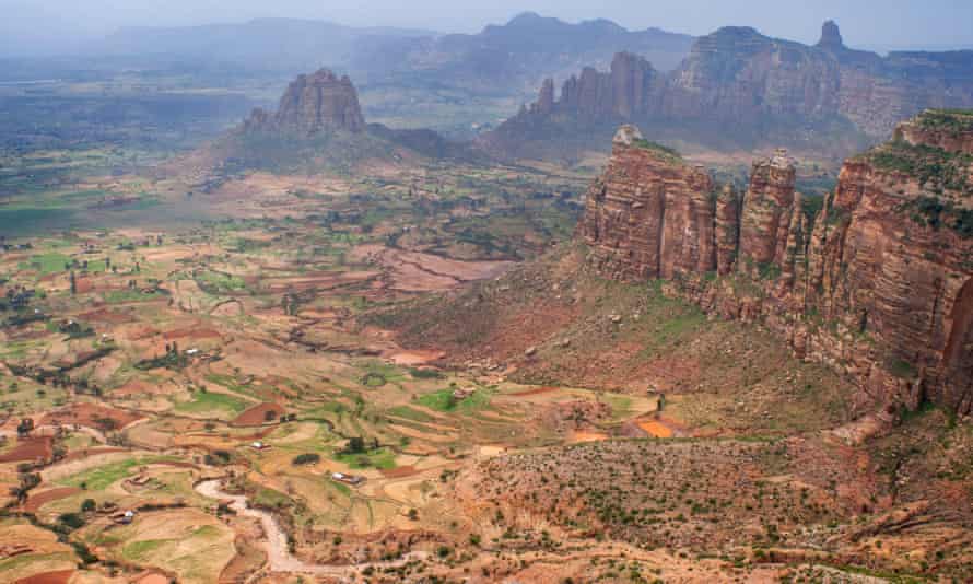 The site of the Abuna Yemata church in Tigray