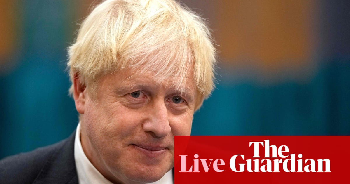 Boris Johnson says he is ‘very worried’ about risk of Cop26 not being successful – politics live