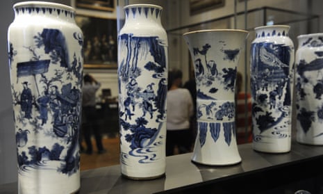 Seventeenth century Chinese ceramics held in the Amsterdam Rijksmuseum.