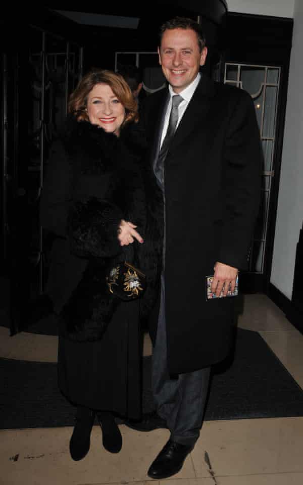 Caroline Quentin with her husband, Sam Farmer