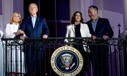 From left: Jill Biden, Joe Biden, Kamala Harris and Doug Emhoff at the White House