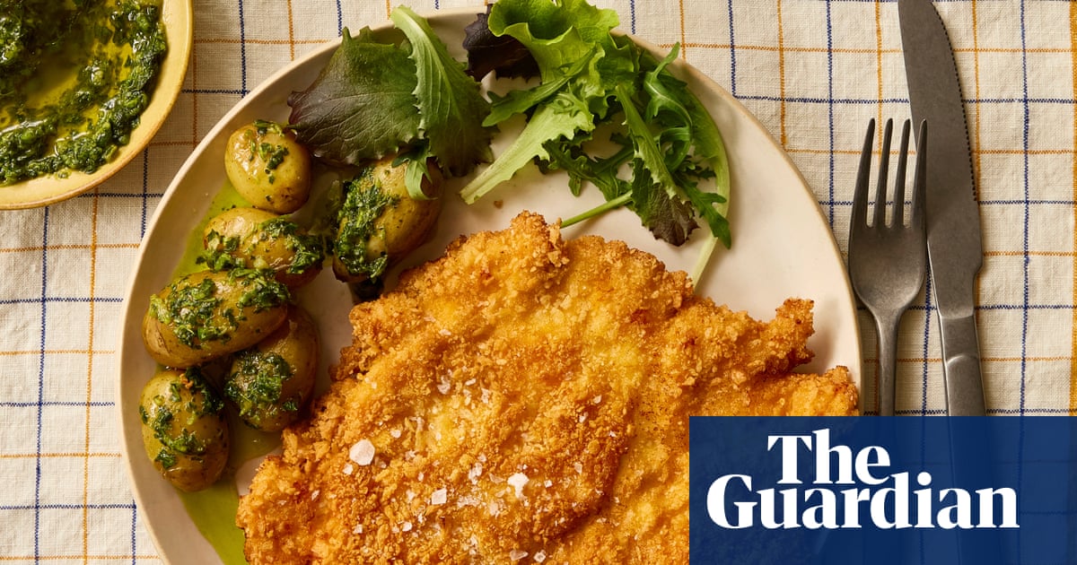 Rukmini Iyer's quick and easy recipe for crispy chicken with zhoug and jersey royals | Quick and easy