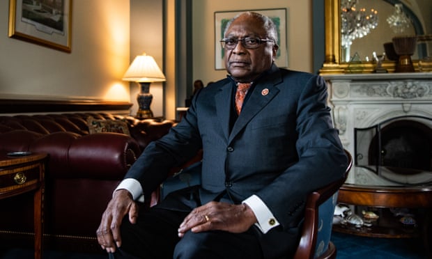 Jim Clyburn of South Carolina, photographed in his office on Capitol Hill.