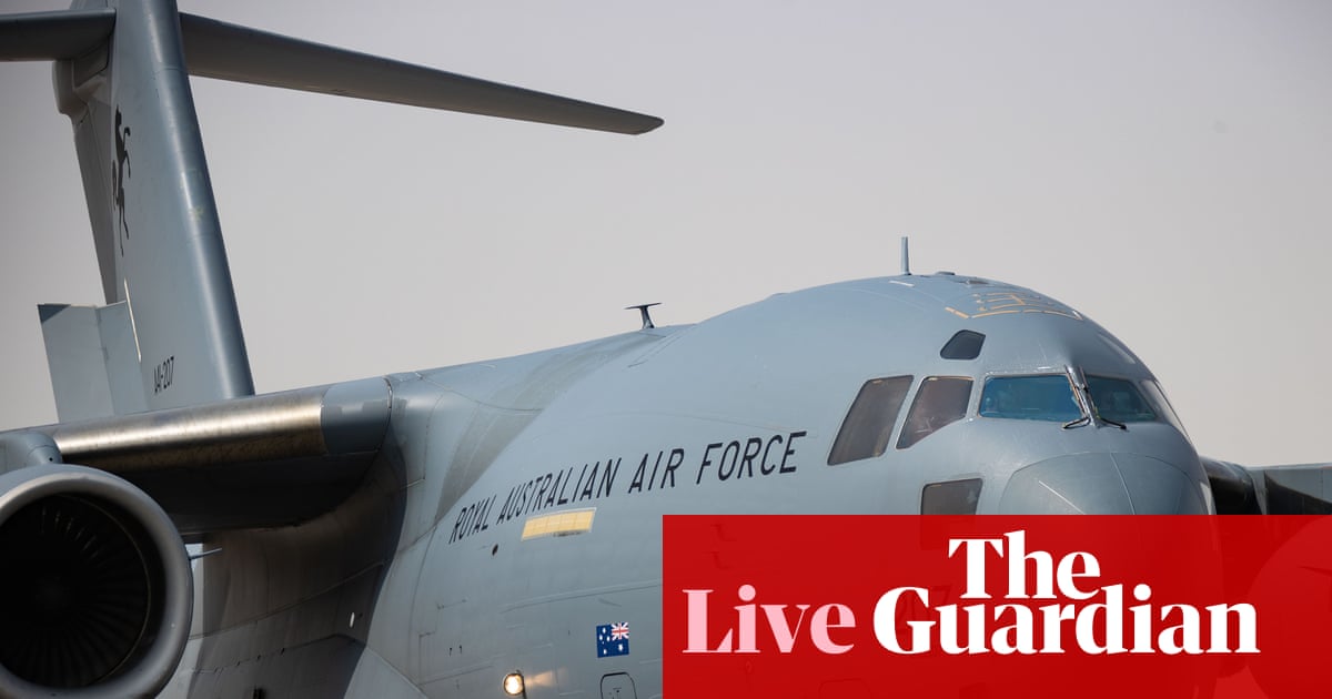 Two ADF aircraft sent to assist Australians stranded in Middle East – as it happened
