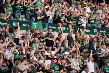 Northampton fans celebrate