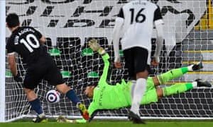 Sergio Agüero scores from the penalty spot.