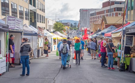 The Farm Gate Market on Hobart's Bathurst Street is open every Sunday from 8:30am to 1pm